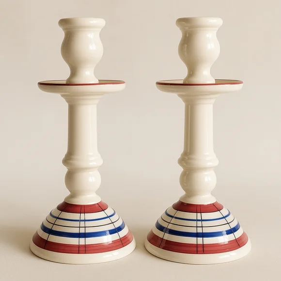 Vintage Savoir Vivre West Germany Candlesticks TA203 Vivien  Mid-Century Modern - Picture 2 of 13